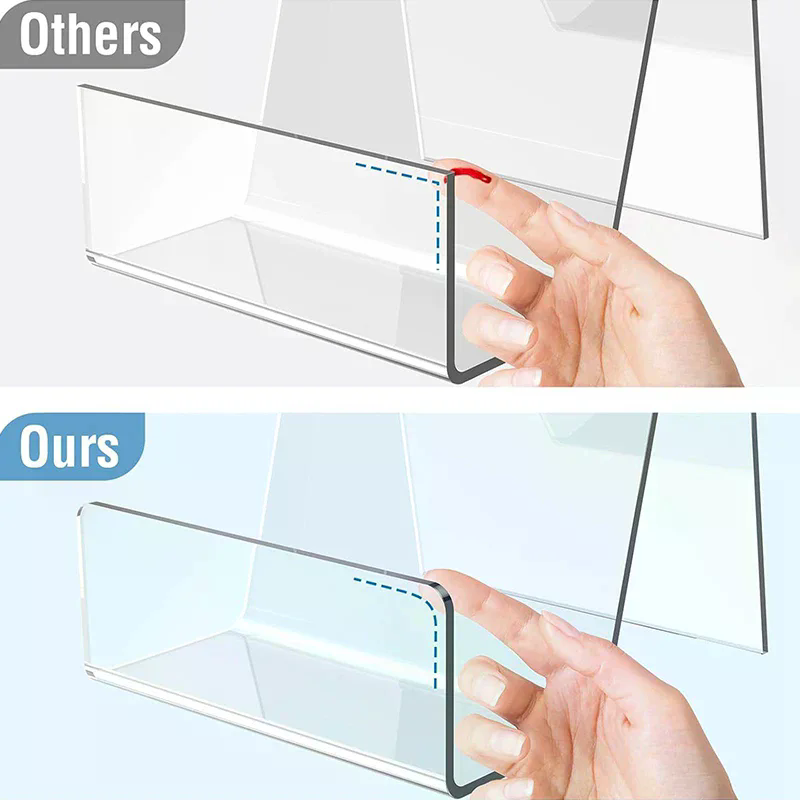 Clear Acrylic Book Stand Holder - Espositore per Fumetti in Acrilico, Supporto