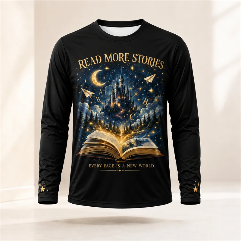 Books - Maglietta a maniche lunghe con stampa