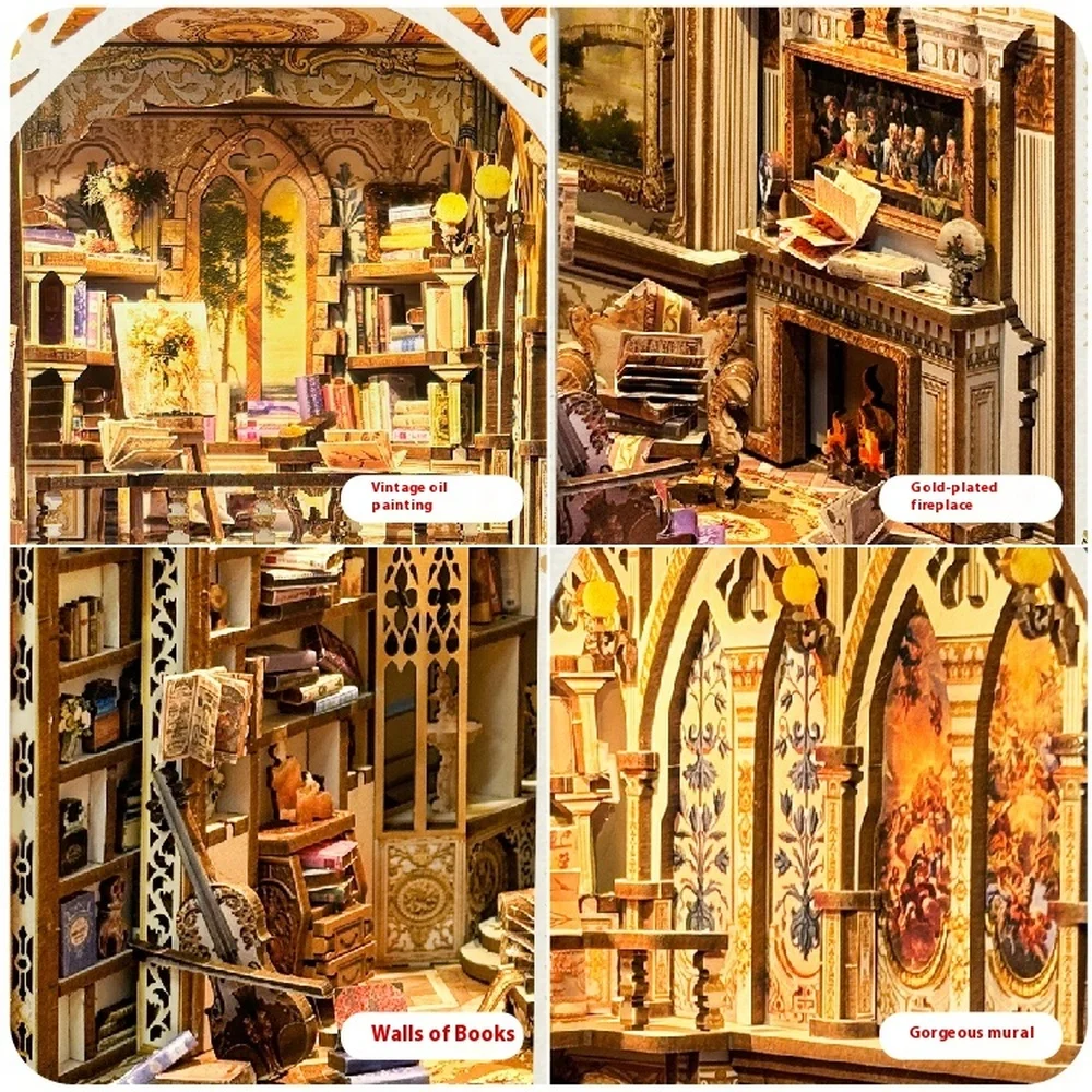 Fai da te in legno Book Nook S - Diy Wooden Book Nook Kit Shelf Insert recensione e prezzo