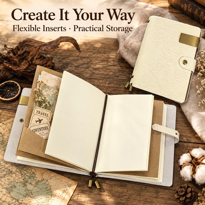 Taccuino da viaggio A6 in pell - Vintage Leather Journal Notebook recensione e prezzo
