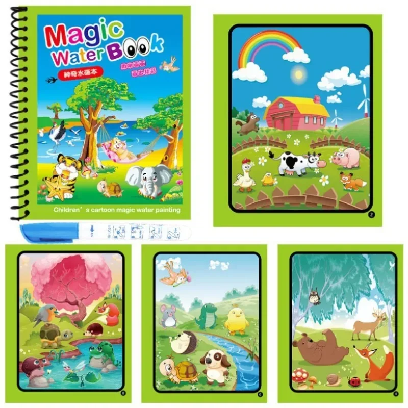 1pc libro da colorare ad acqua - Reusable Water Magic Coloring Book recensione e prezzo