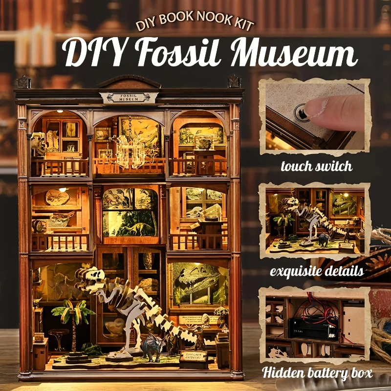 Kit fai-da-te per angolo lettu - Diy Wooden Book Nook Kit Shelf Insert recensione e prezzo